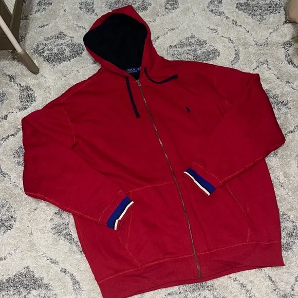 NWOT Polo Ralph LaurenSherpa lined Hoodie Sweater